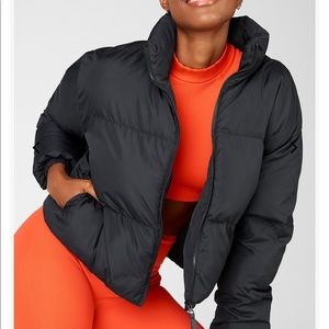 NWT black fabletics puffer jacket